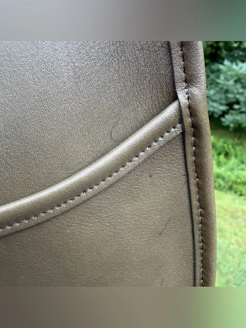 RARE Coach Ergo Pocket Zip #9033 Loden Green Leather VTG 90s Hobo Shoulder Bag